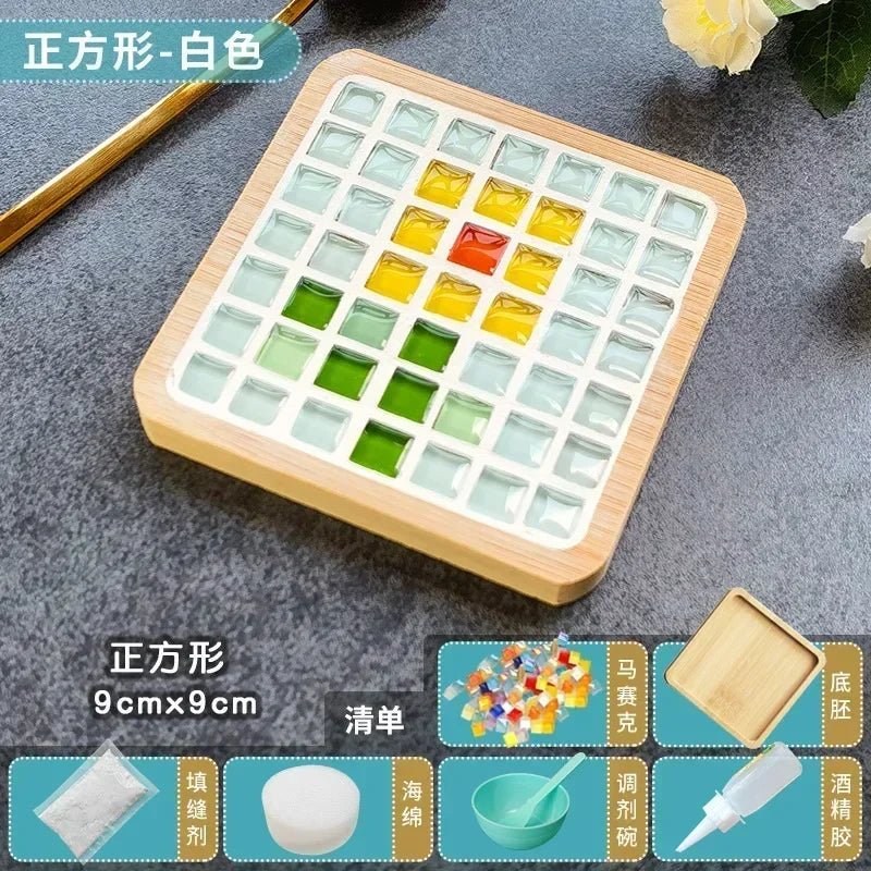 Handmade DIY Mosaic Cup Mat Toys