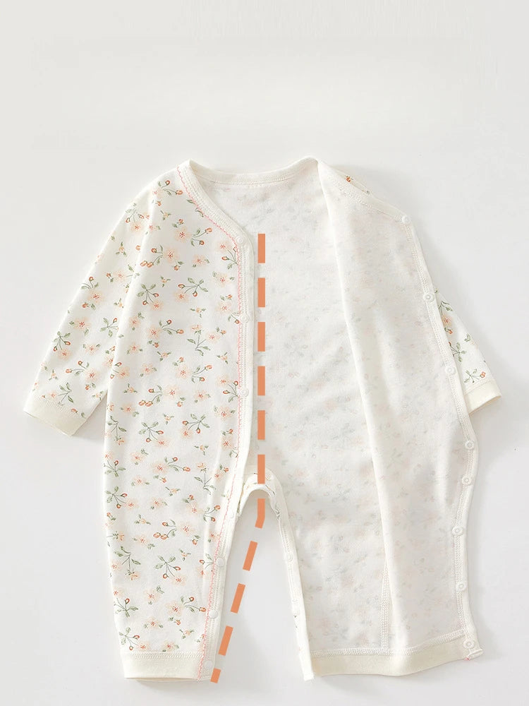 Printed Cotton Baby Girl Jumpsuit