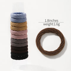 Elastic Hair Ties for Girls, 12-Pack Scrunchie Set