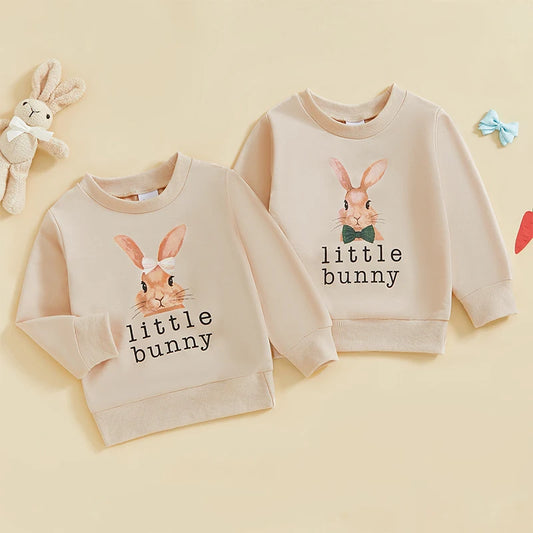 Rabbit Print Long Sleeve Tops