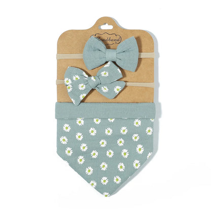 3Pcs BabyBibs with Bow