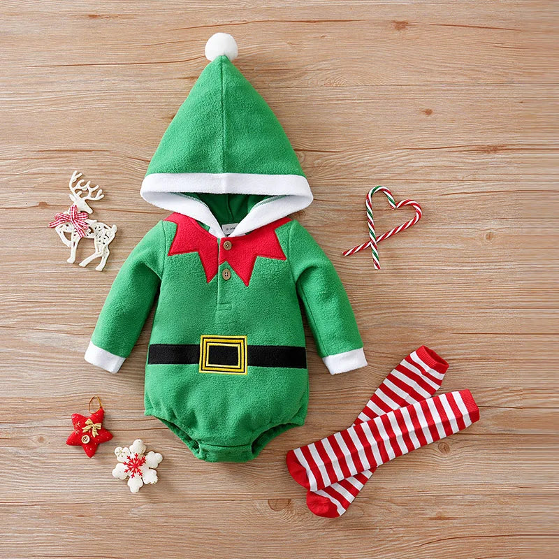 Christmas Soft Triangle Romper