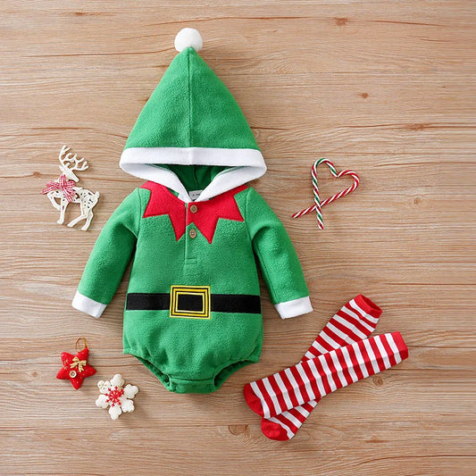 Christmas Soft Triangle Romper