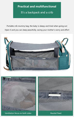 3-in-1 Foldable Diaper Bag Backpack with Changing Station