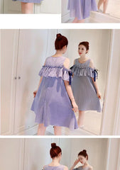 Patchwork Maternity Dress