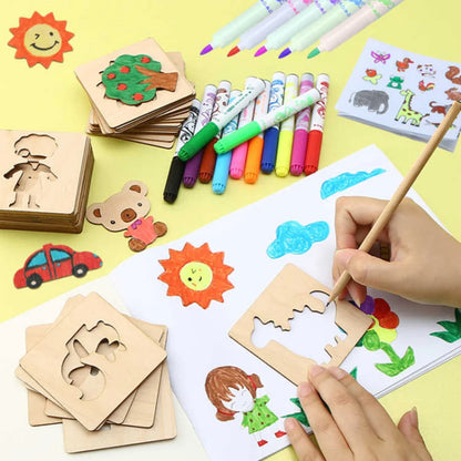 Wooden DIY Painting Template for Kids