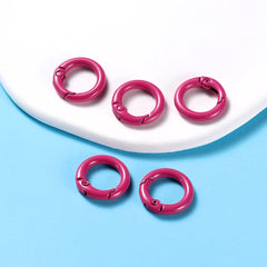 Metal O-Ring Keychain Clasps, 5-Pack Craft Clips