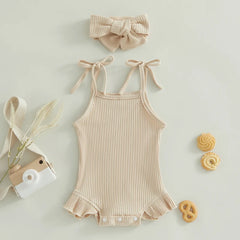 Tie-Up Strap Baby Outfit