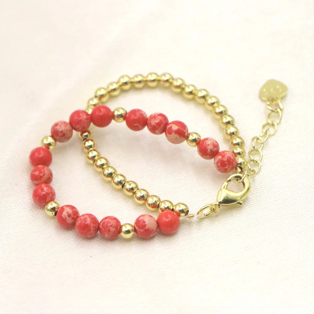 Natural Stone Bead Bracelet for Girls | PAMU8