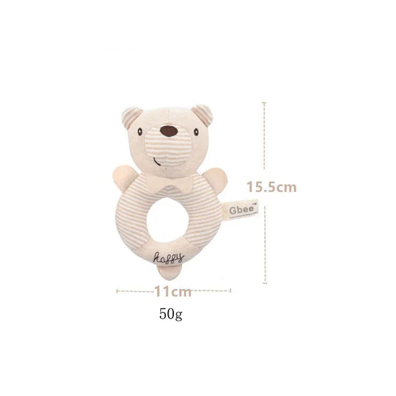 Cartoon Animal Baby Plush Rattle Baby Toy - PAMU8