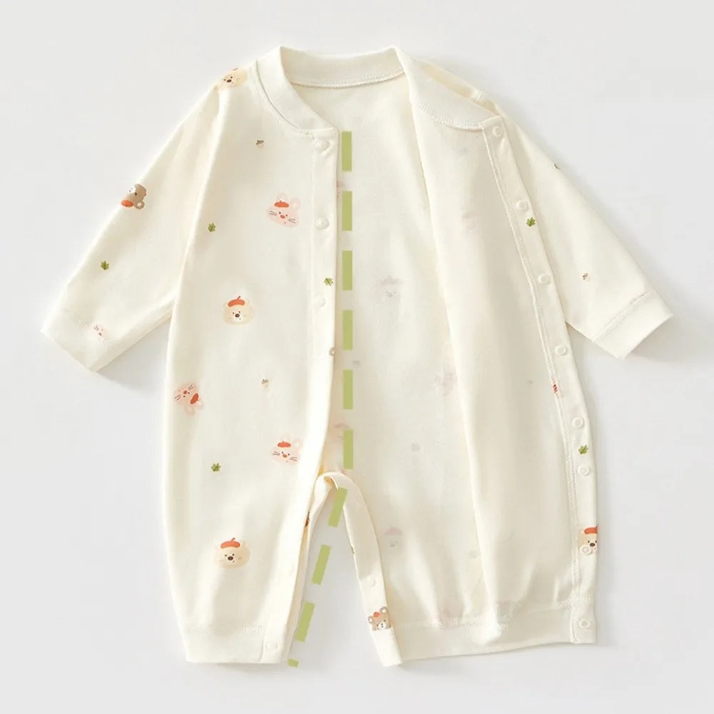 Soft Cartoon Infant Bodysuit Suit
