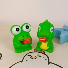 Pinch Frog Dinosaur Sticking Tongue  For Kids - PAMU8