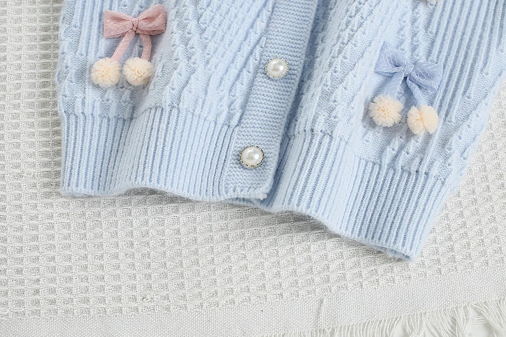 Cute Flower Bow Girls Outfit