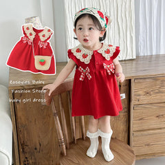 Sleeveless Cotton Baby Girl Dress