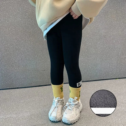 Girls Winter Fleece Warm Leggings