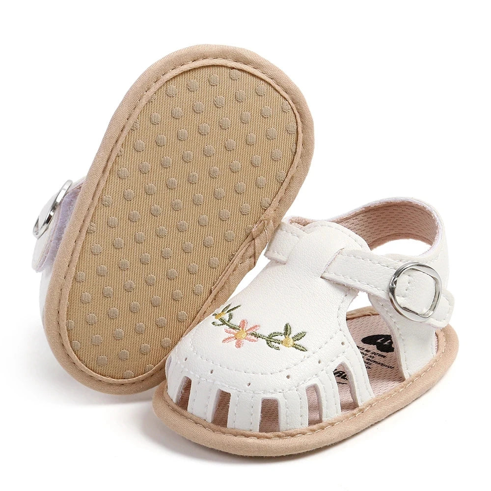 Newborn Floral Soft Sandals