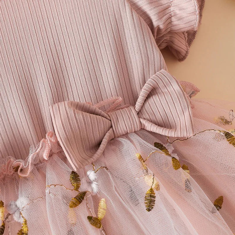 Full Print Flower Princess Dress