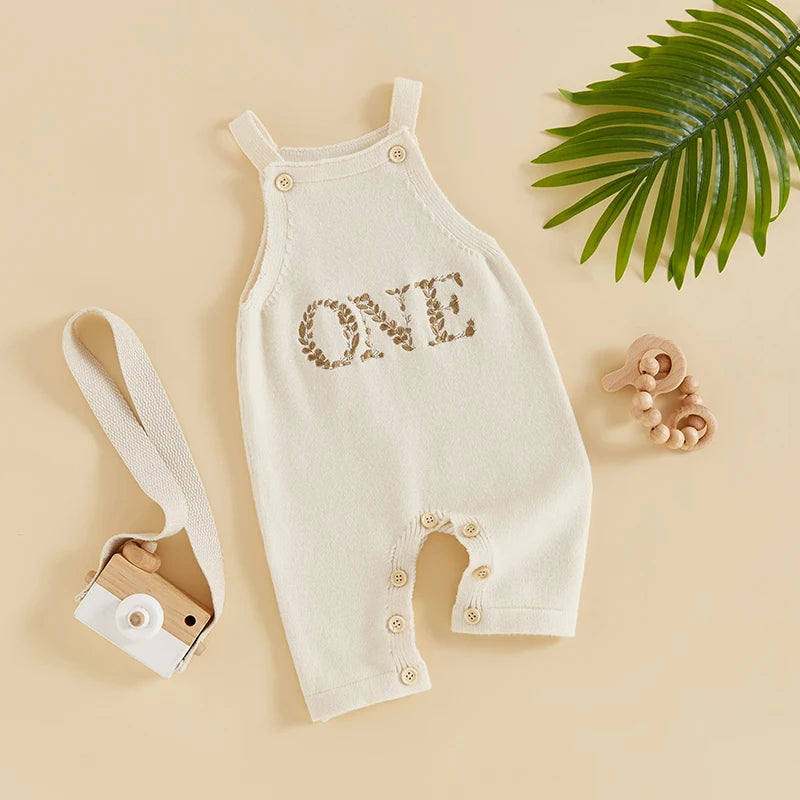 Baby Suspender Knit Pants