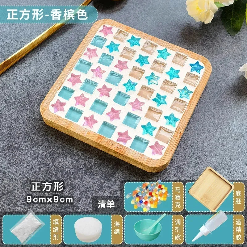 Handmade DIY Mosaic Cup Mat Toys