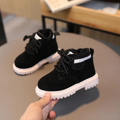 2 Style Plush Kids Winter Boots
