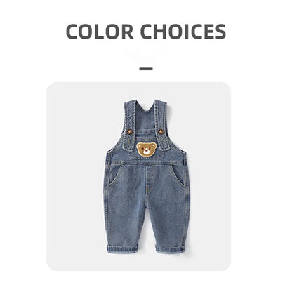Cute Bear Denim Casual Pants