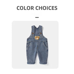 Cute Bear Denim Casual Pants