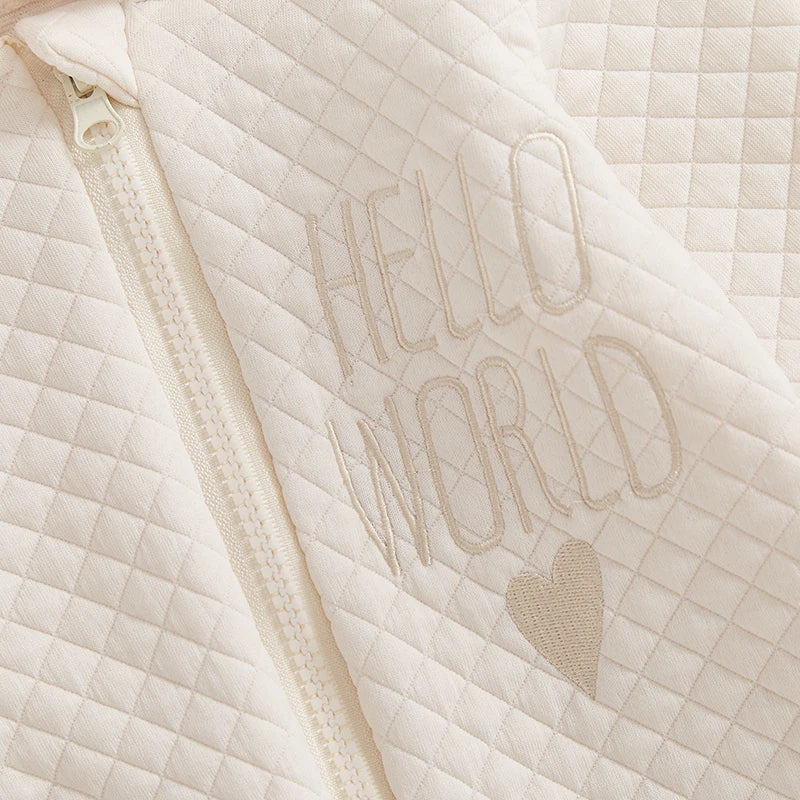Hooded Embroidery Letter Outfit