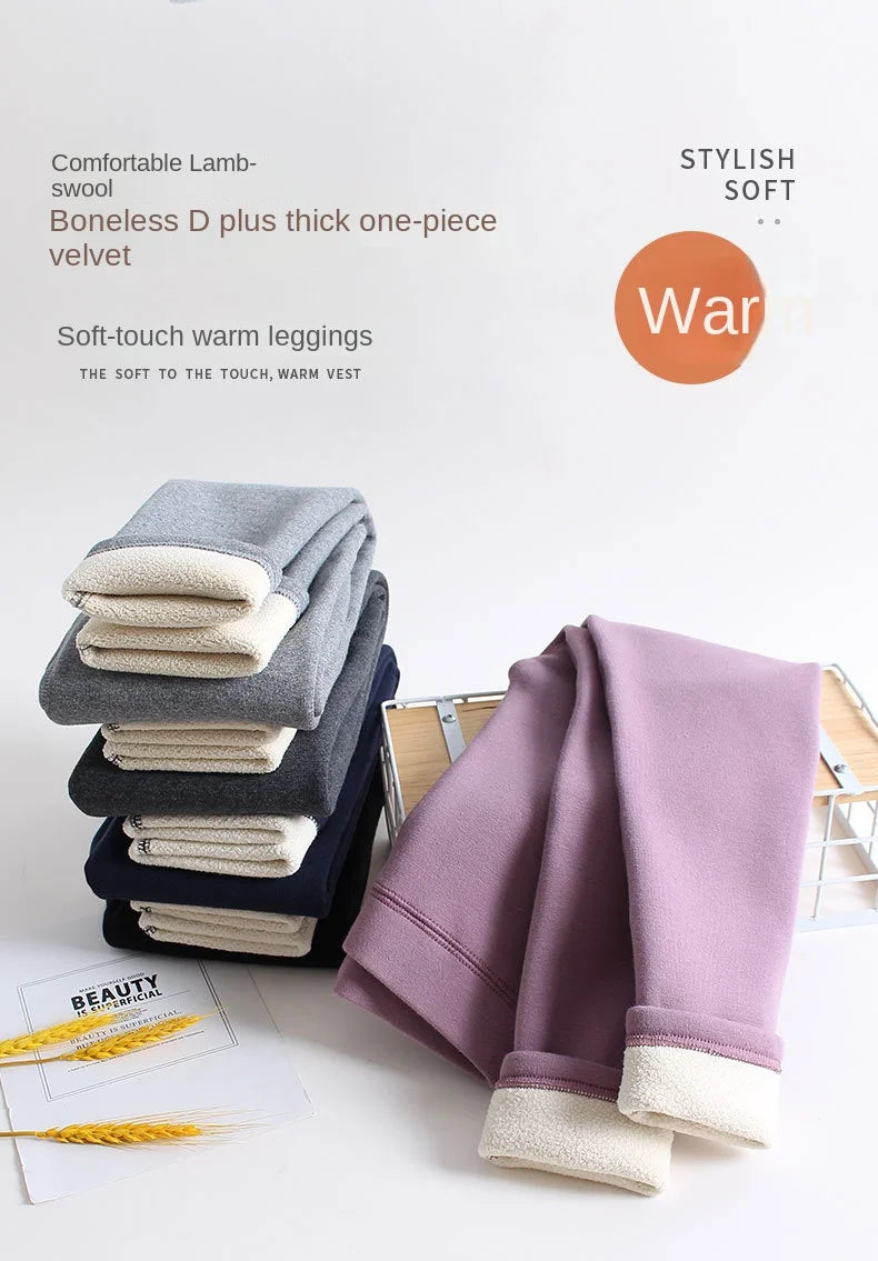 Girl fleece leggings for winters
