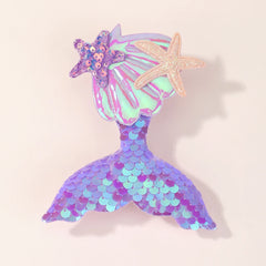 Kids' Mermaid Hair Clip, Glitter Tail Barrette