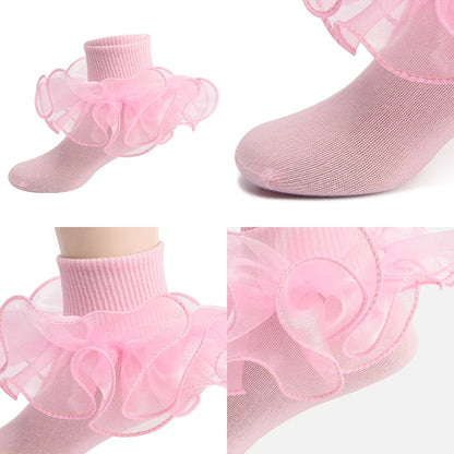 Baby Lace Ruffles Girls Ankle Socks