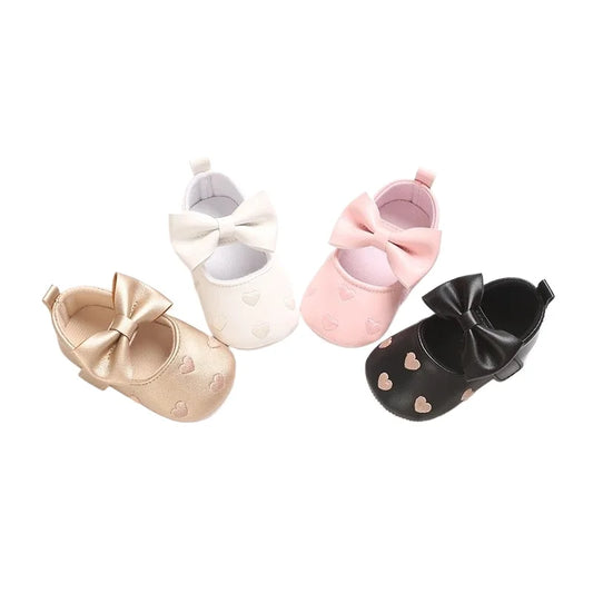 Baby bow pre-walker shoes