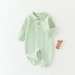 Solid Color Winter Baby Jumpsuit