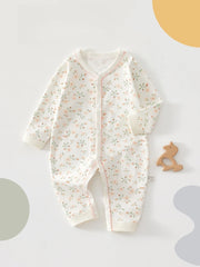 Printed Cotton Baby Girl Jumpsuit
