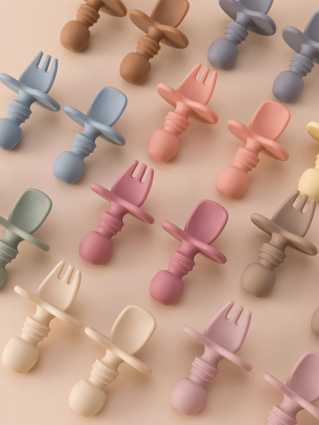 Silicone Baby Fork Spoon Set