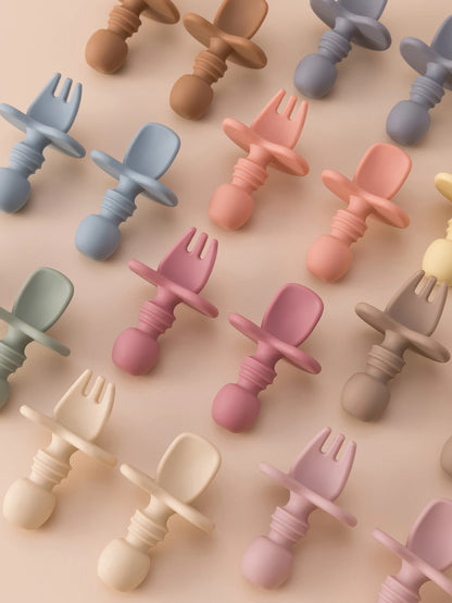 Silicone Baby Fork Spoon Set