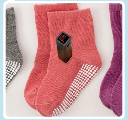 6 Pairs Spring Kids Anti-slip Socks
