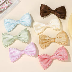 Baby Girls' Bow Hair Clips, 5-Piece Colorful Set