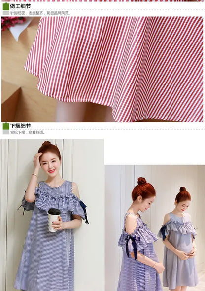 Korean Patchwork Maternity Dress