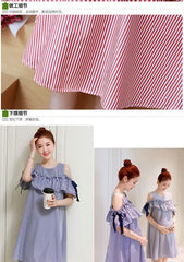 Patchwork Maternity Dress