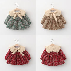 Long Sleeve Printed Princess Dress