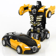 Mini 2-in-1 Transforming Robot Car Toy