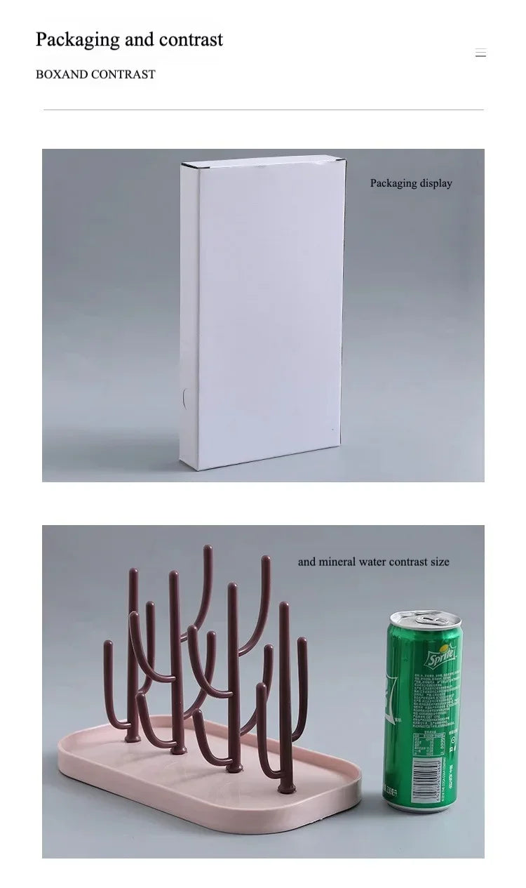 Dust-Free Bottle Shelf Drying Rack