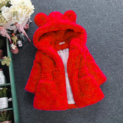 Faux Fur Winter Kids Coat