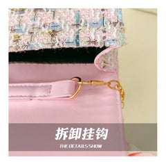 Flower Plaid Handbag for Girls (Ages 2-4)