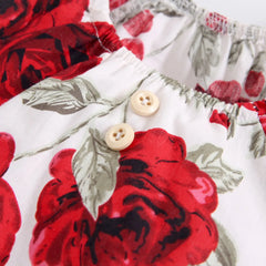 Floral Summer Baby Girls Bodysuit