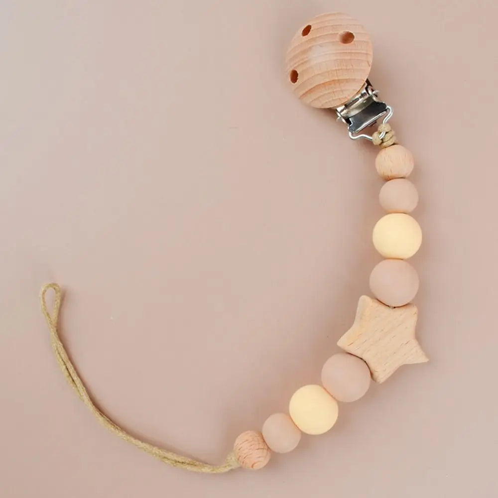 Wood Baby Pacifier Chain - PAMU8