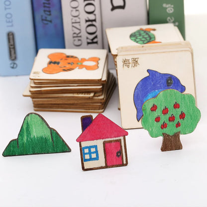 Wooden DIY Painting Template for Kids