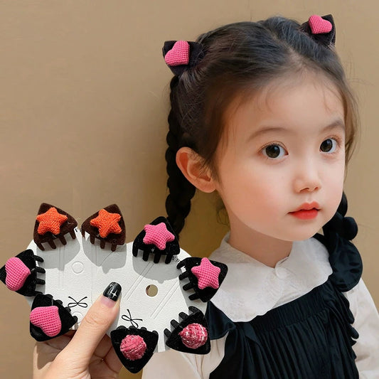 Heart-Shaped Star Hair Clips