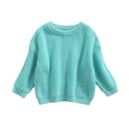Newborn Knitwear Long Sleeve Cotton Pullover Tops - PAMU8