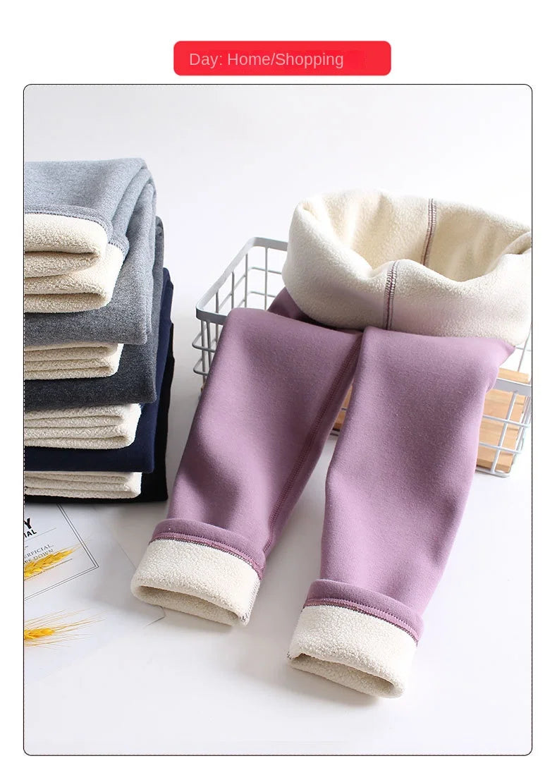 Girl fleece leggings for winters